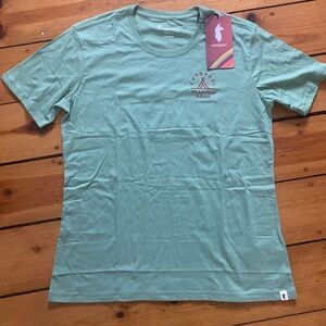 Cotopaxi NWT Llama map t-shirt sage green Womens Large